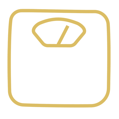 minimalist line icon of a golden