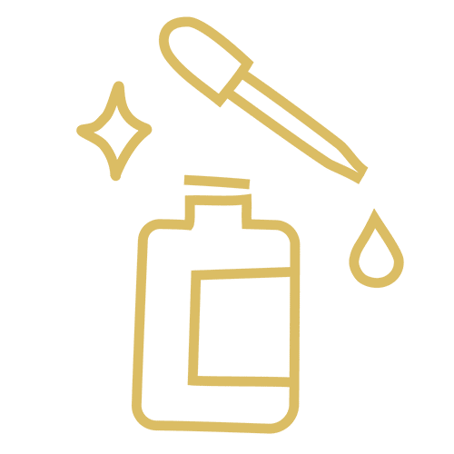 flat vector serum or cosmetic oil icon