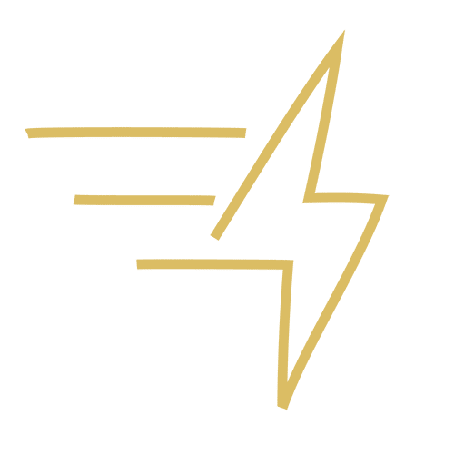 This is a yellow lightning bolt icon