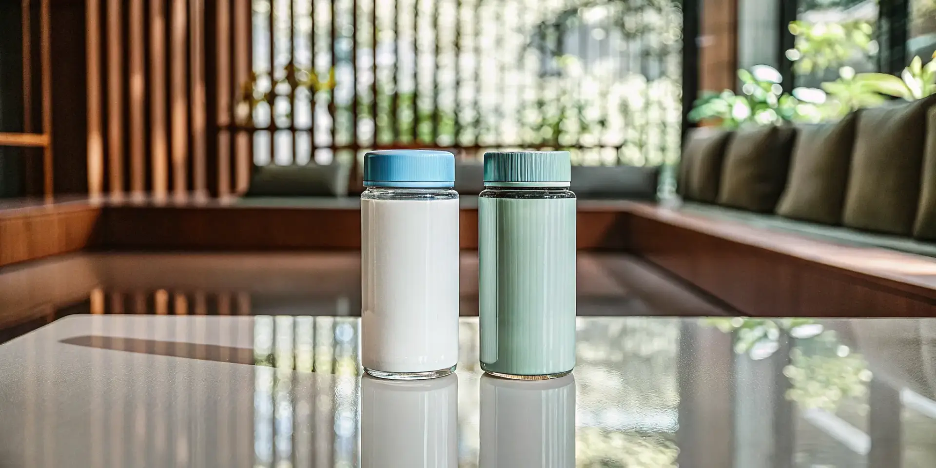 Two peptide vials for a Sermorelin vs. CJC-1295 comparison.