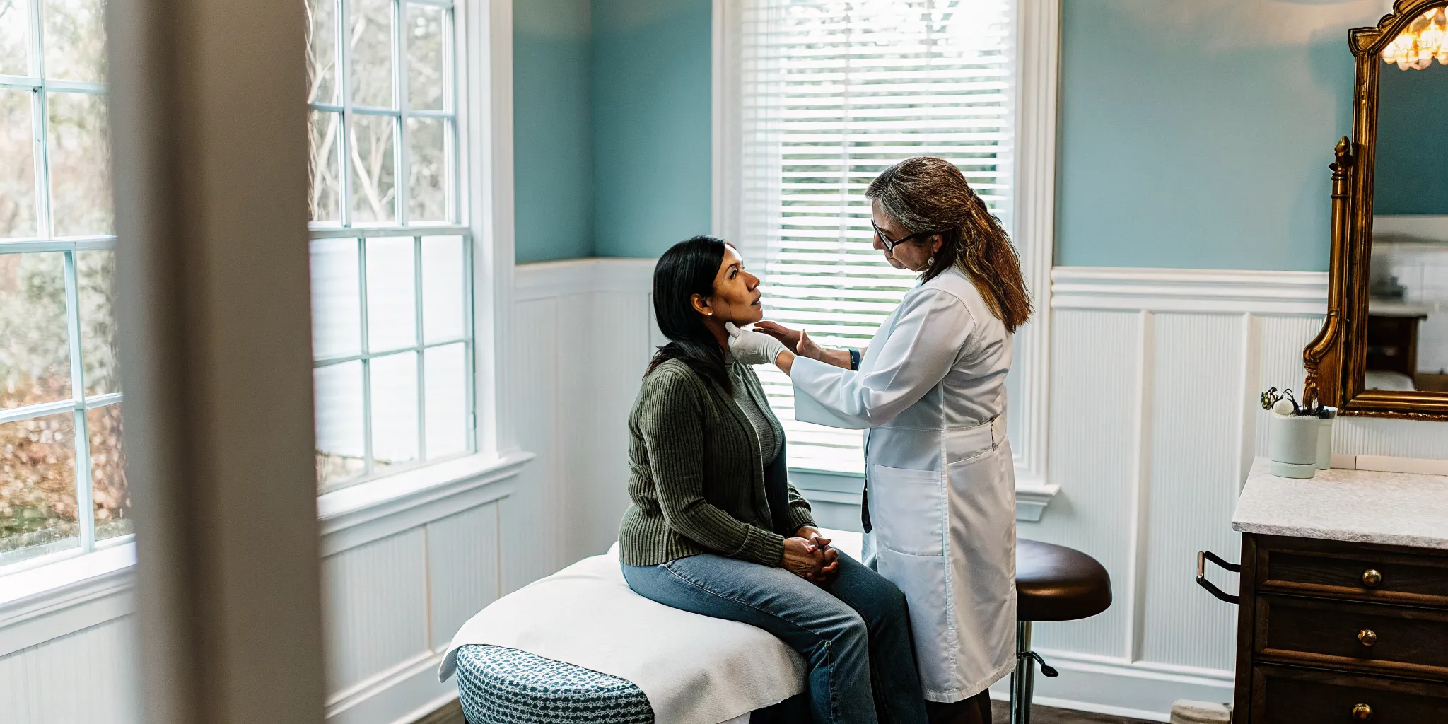 Patient discussing Botox aftercare with a Fayetteville provider